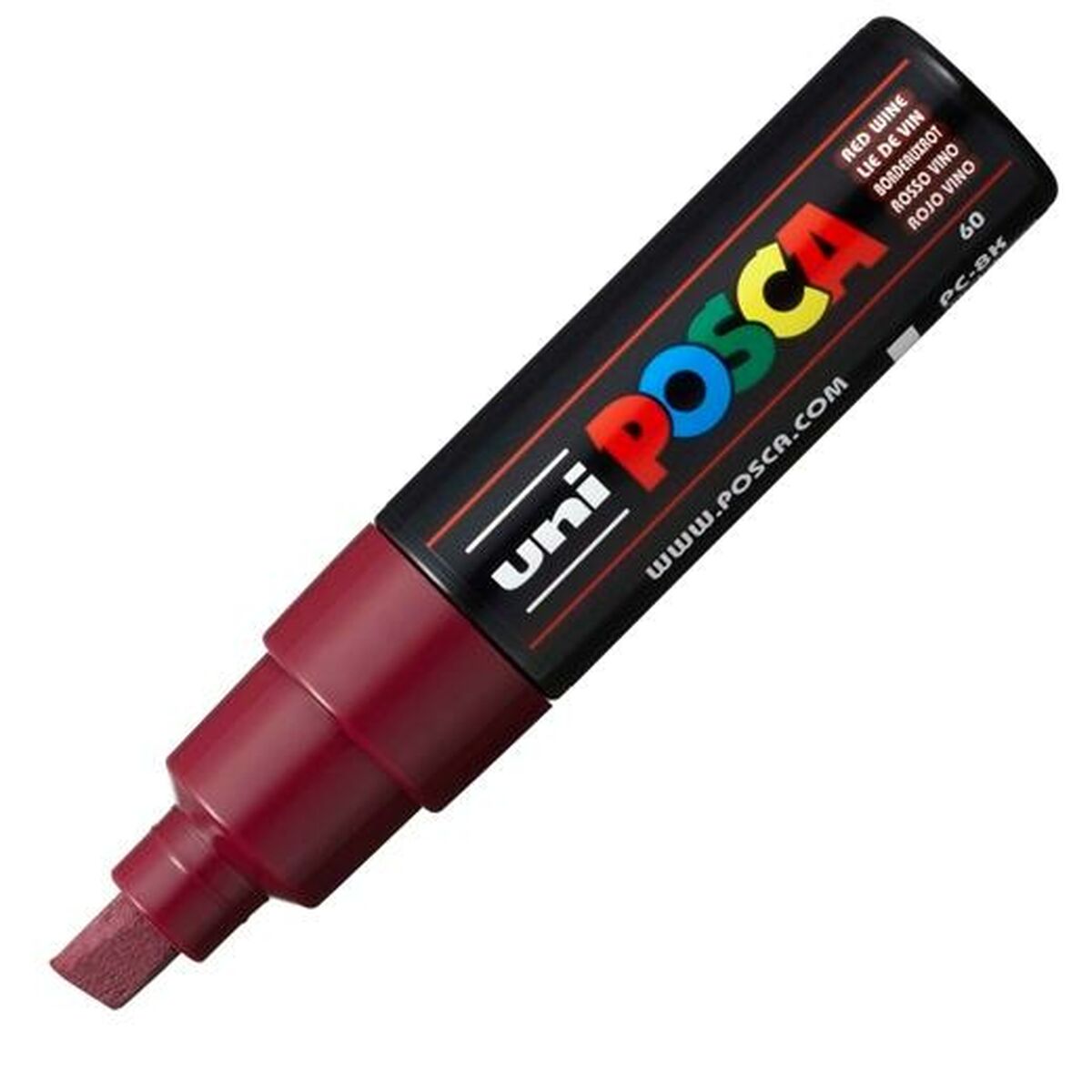 felt-tip pens POSCA PC-8K Maroon 6 Units-1