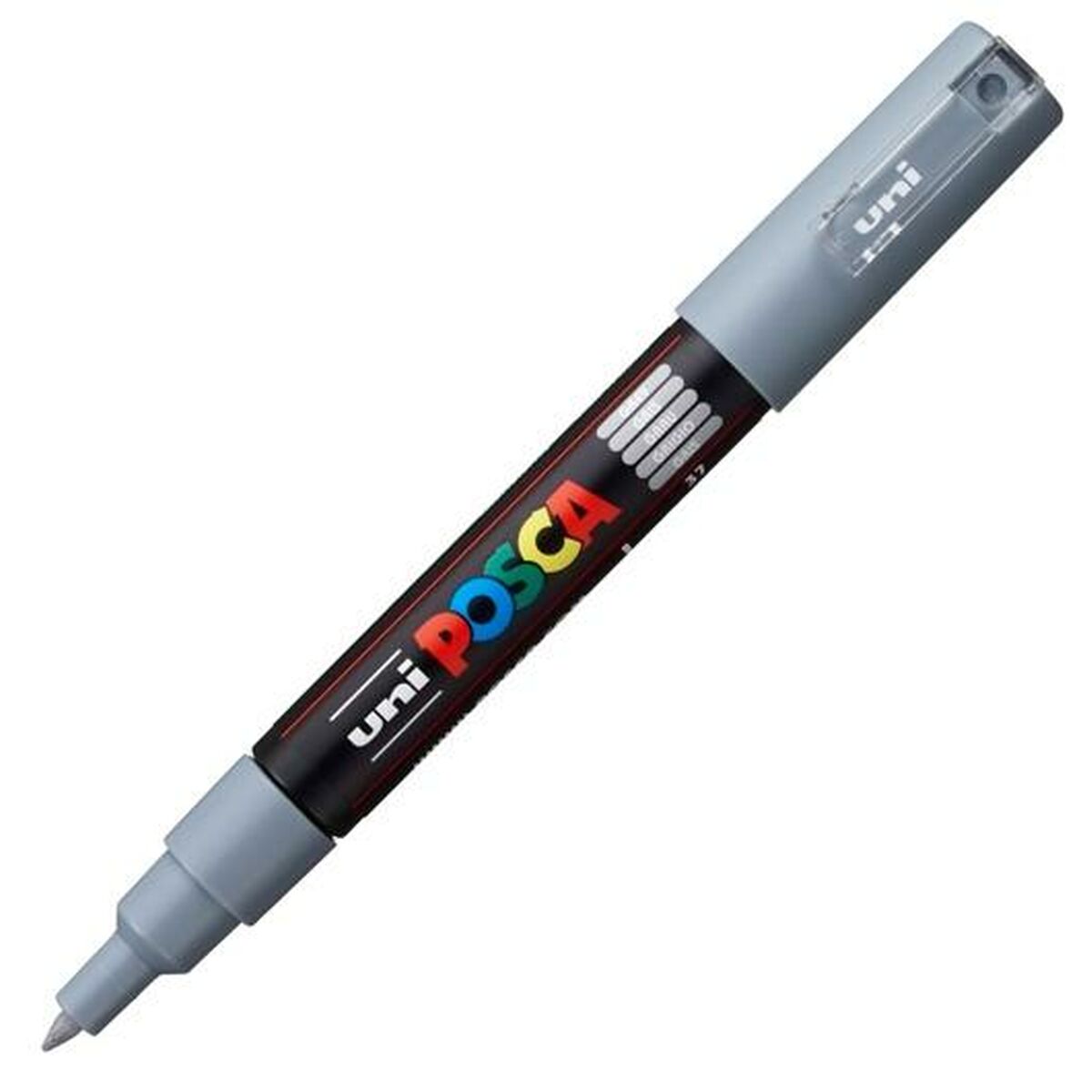 Felt-tip pens POSCA PC-1M Grey (6 Units)-1