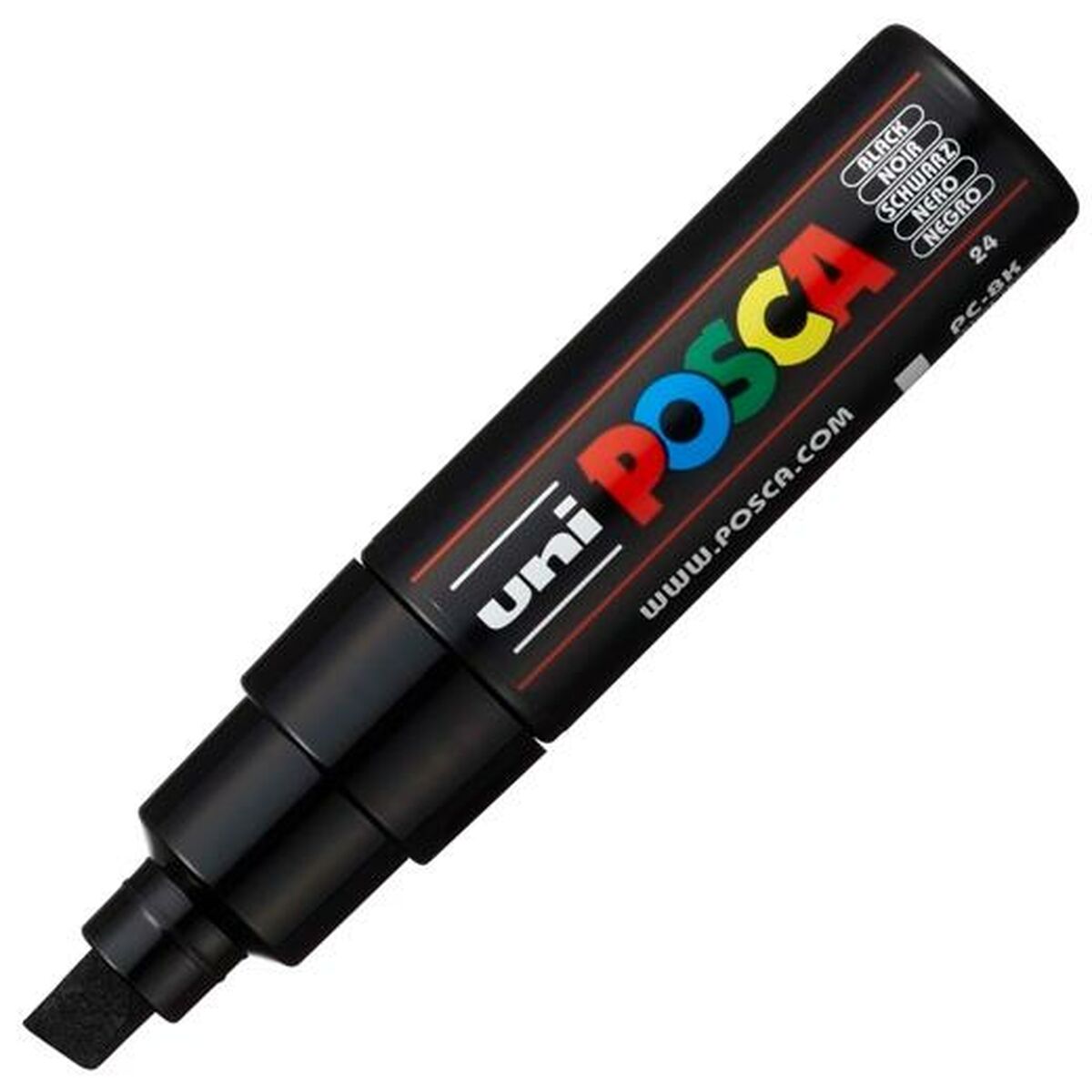 Felt-tip pens POSCA PC-8K Black (6 Units)-1