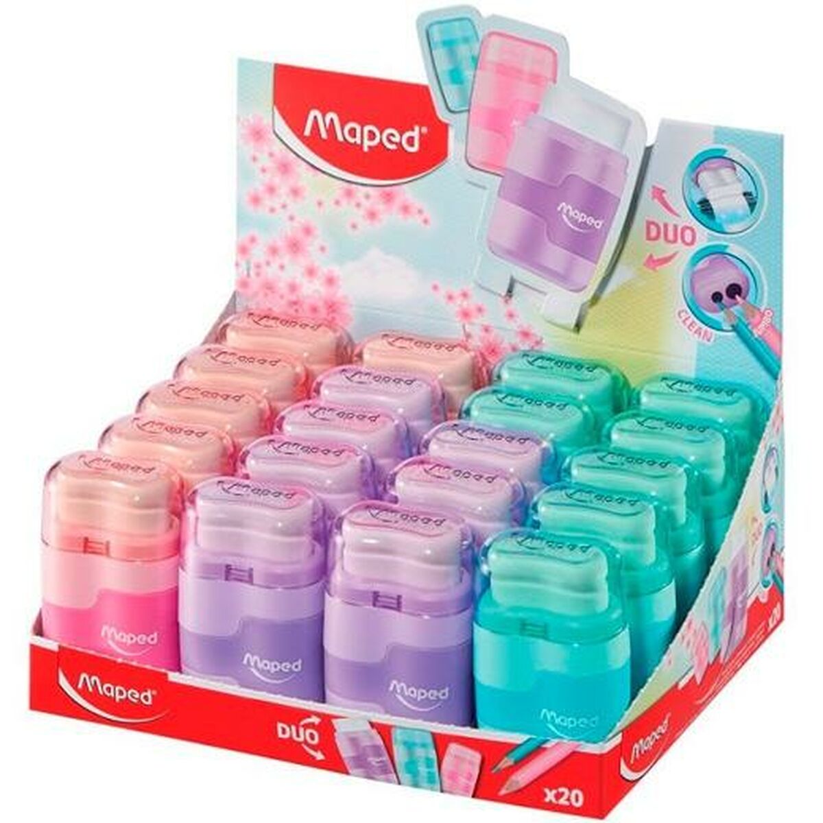 Pencil Sharpener Maped Multicolour (20 Units)-1