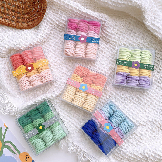 Adorable Solid Color Plain Hairband 90-Piece Set-0